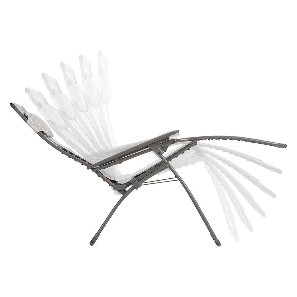 Relax-stol Futura stål/Batyline sammenleggbar 70 cm sammenlagt