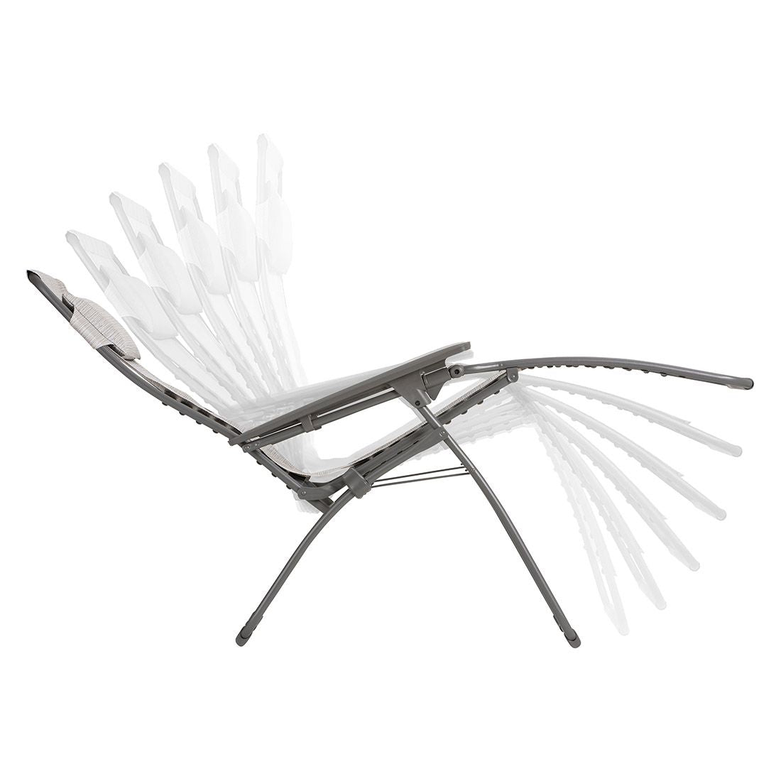 Relax-stol Futura stål/Batyline sammenleggbar 70 cm sammenlagt
