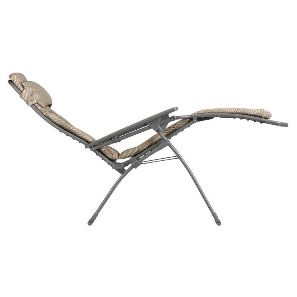 Stålramme i titane på Relax-stol Futura stål/BeComfort titane/moka