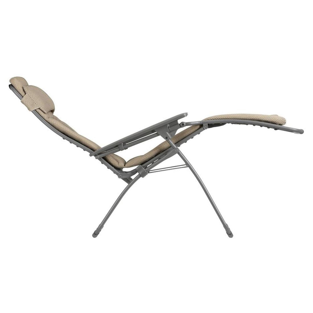 Stålramme i titane på Relax-stol Futura stål/BeComfort titane/moka
