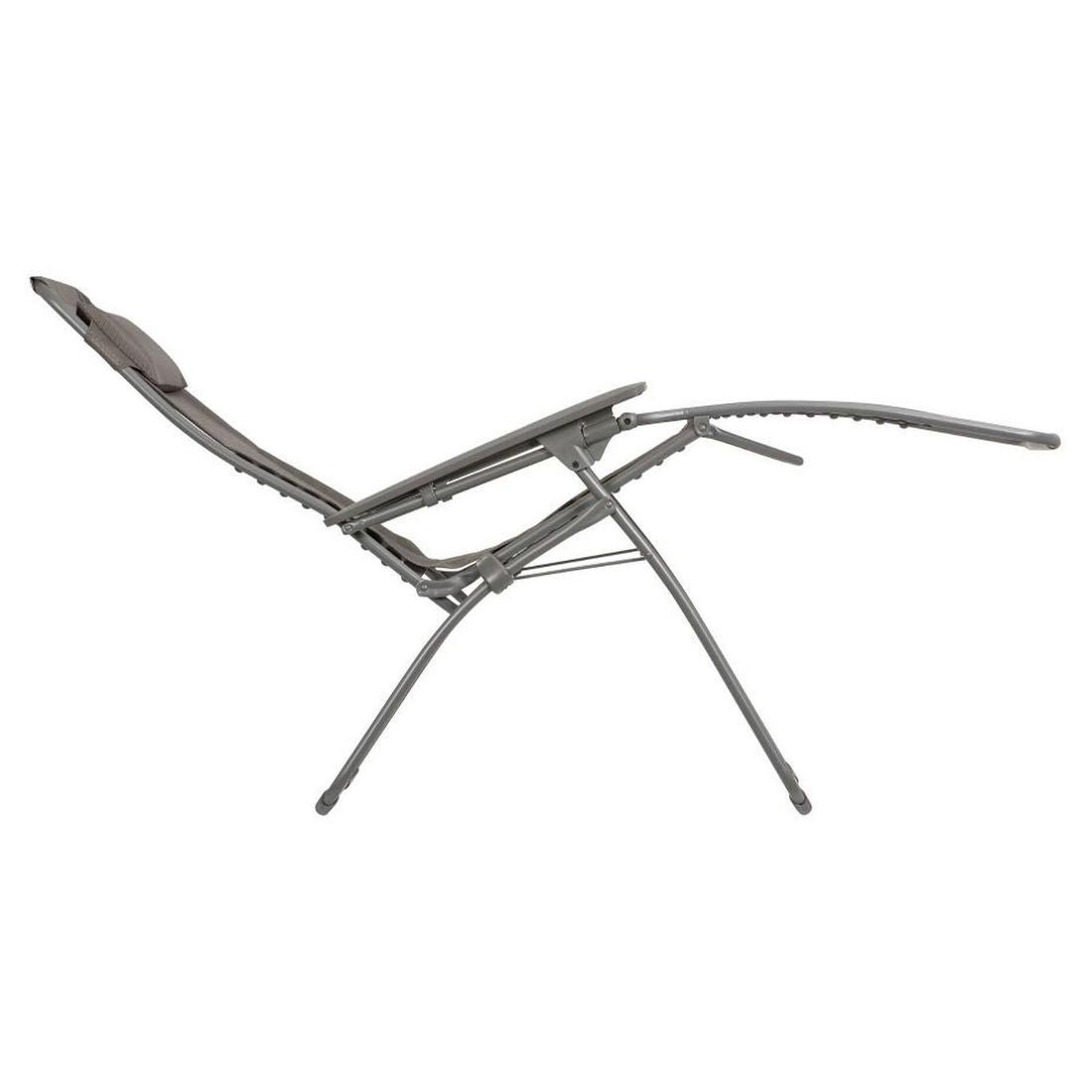 Relax-stol Futura XL stål/Batyline titane/graphite sideprofil