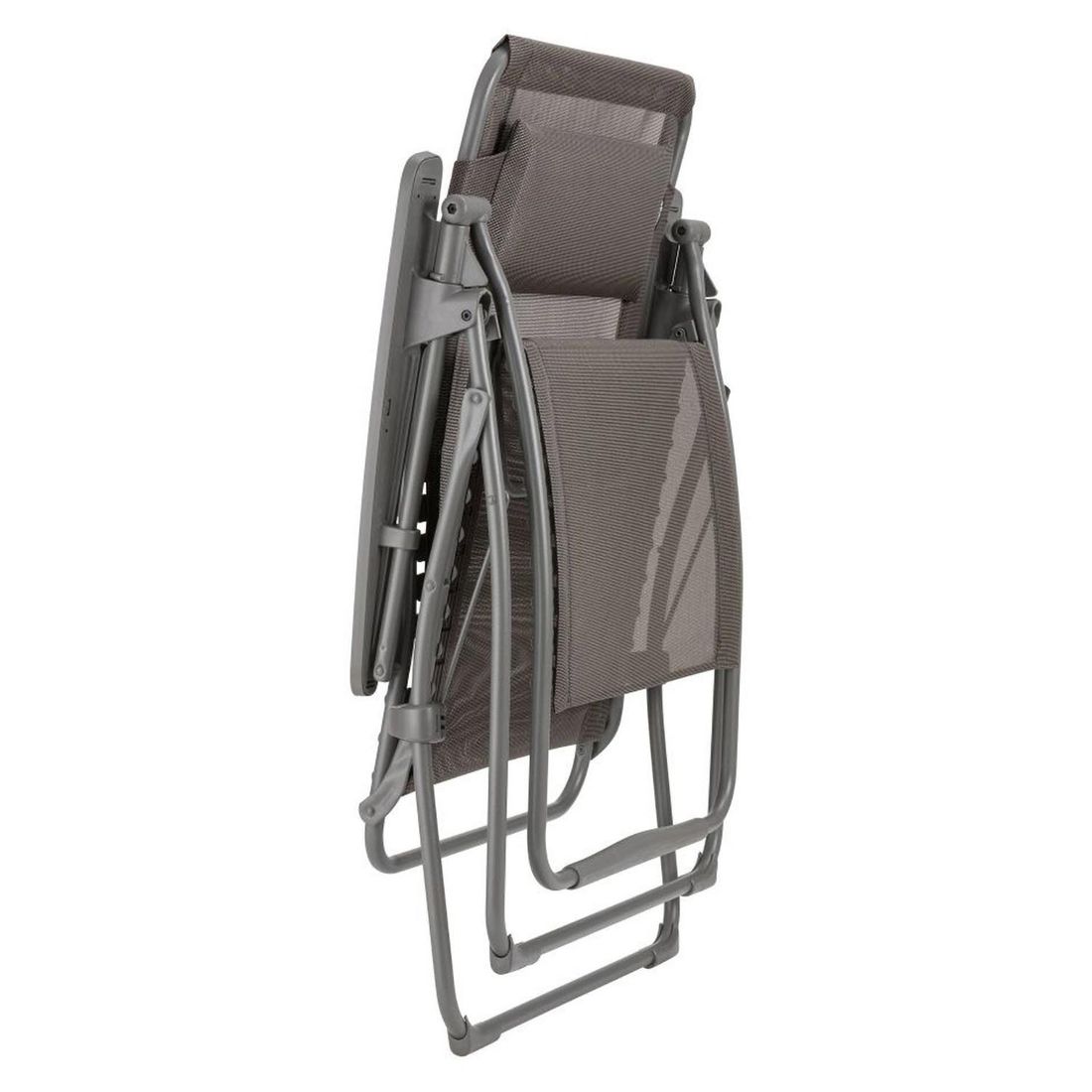 Relax-stol Futura XL stål/Batyline titane/graphite komfortdetalj