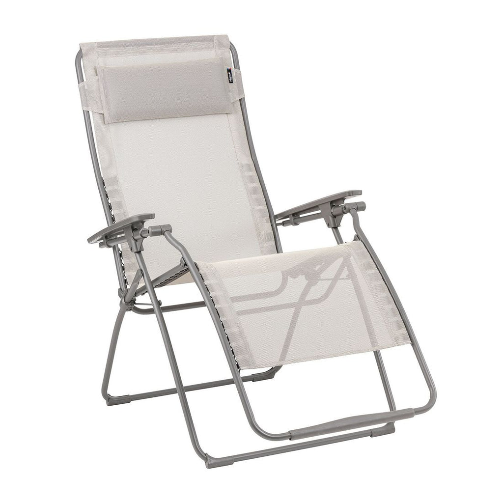 Baksiden av Relax-stol Futura XL stål/Batyline med titane ramme