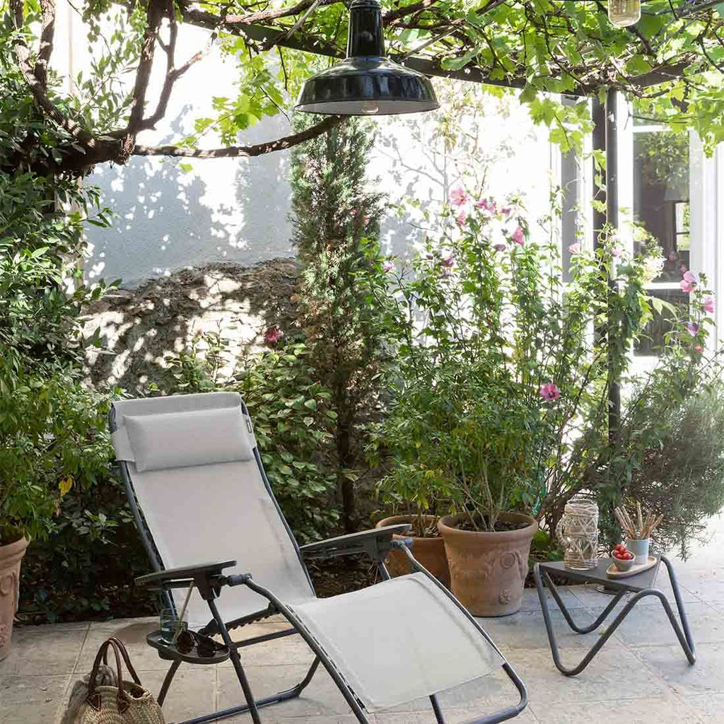 Relax-stol Futura XL stål Batyline Duo 76 cm detalj av stoff