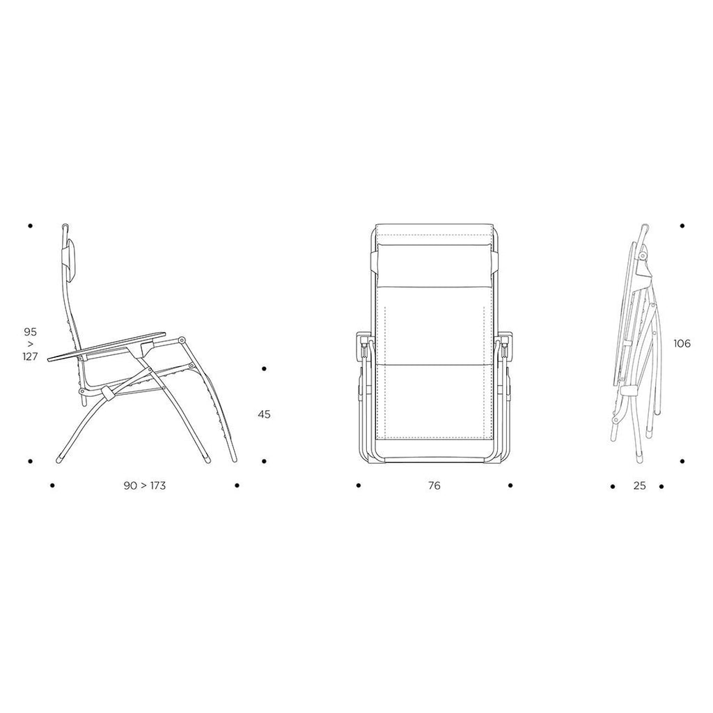 Relax-stol Futura XL stål/BeComfort justerbar ryggstøtte