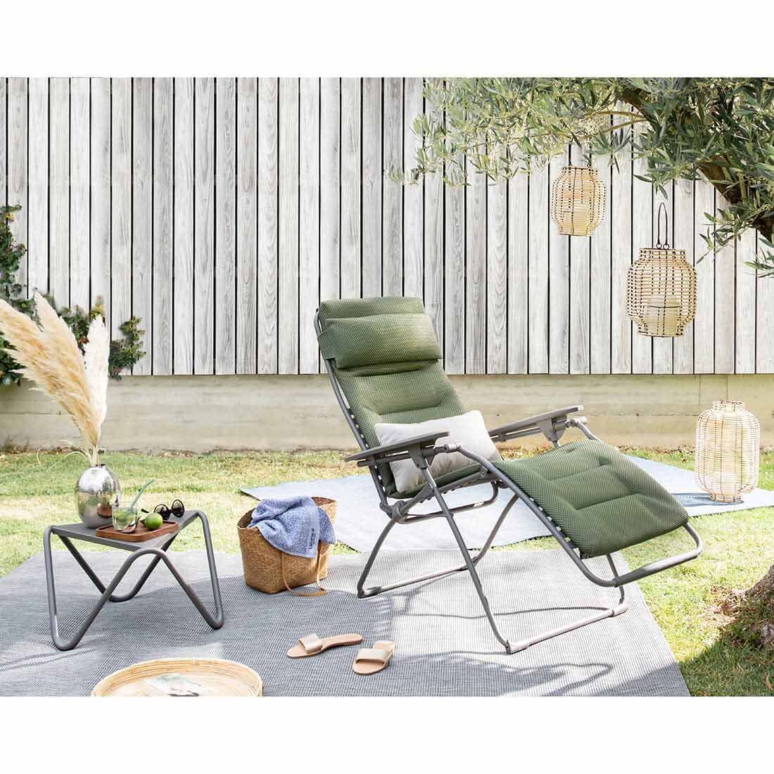 Montert Relax-stol Futura XL stål/BeComfort sammenleggbar i hage