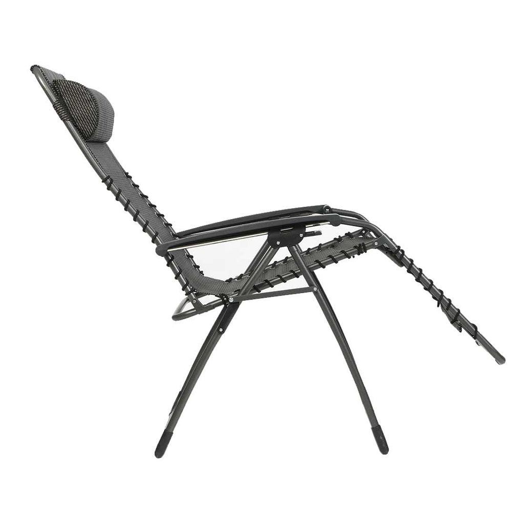 Detalj av tekstilene stoff på Relax-stol Oasi Magic XL stål/textilen