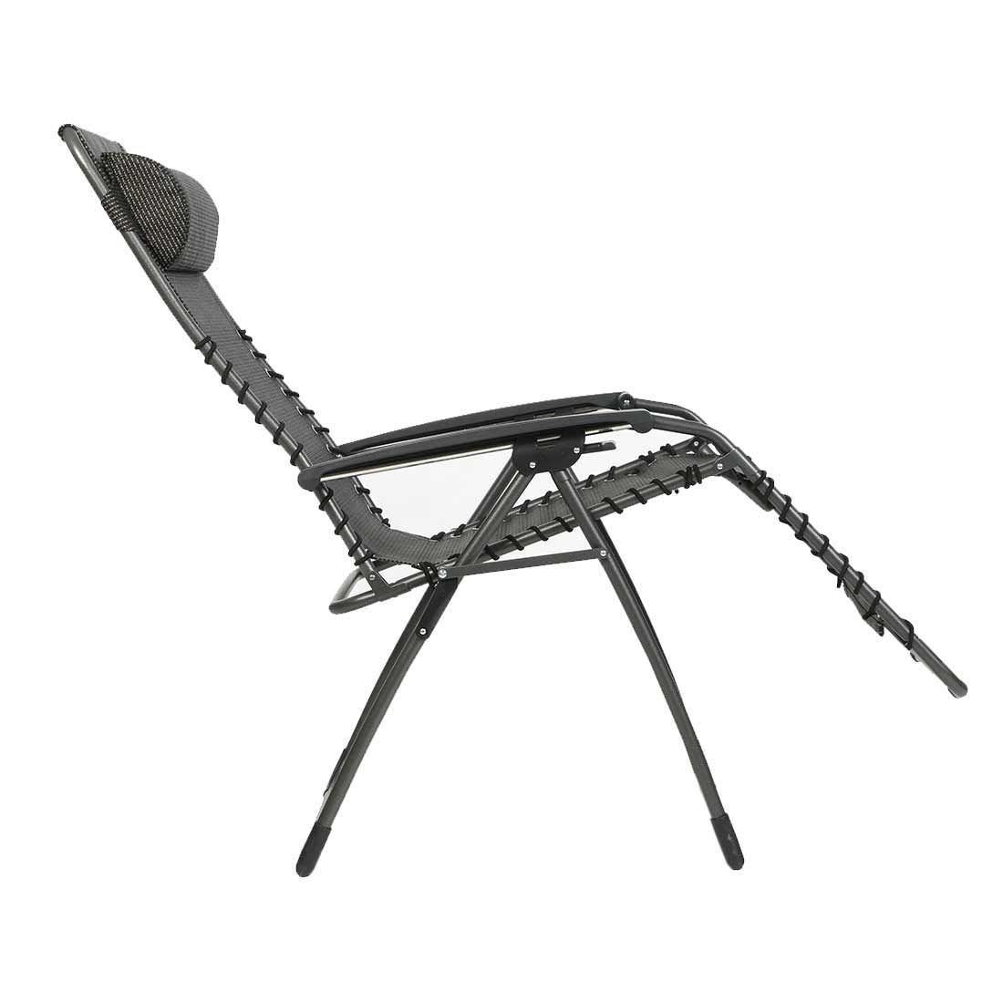 Detalj av tekstilene stoff på Relax-stol Oasi Magic XL stål/textilen