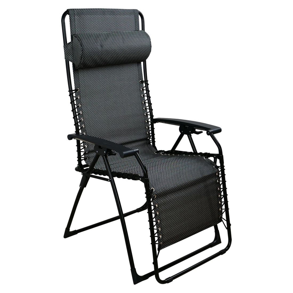 Relax-stol Oasi Medici XL aluminium/textilen 71 cm forfra