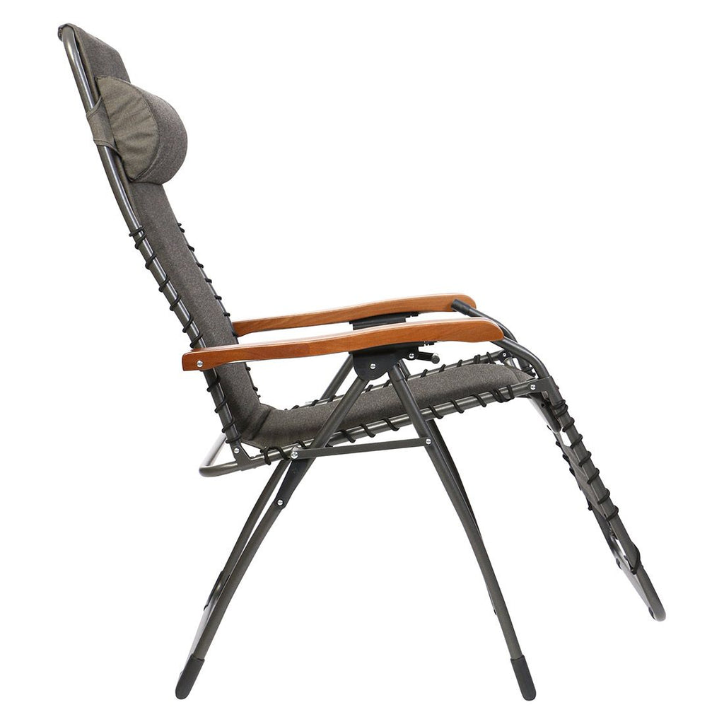 Relax-stol Oasi Naturline Amano aluminium/olefin bakside