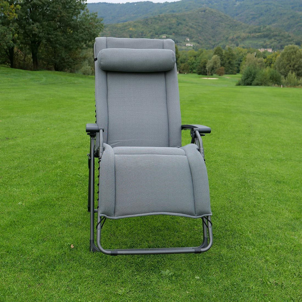 Relax-stol Oasi Sky Dream XL aluminium/3D Mesh detalj av materiale