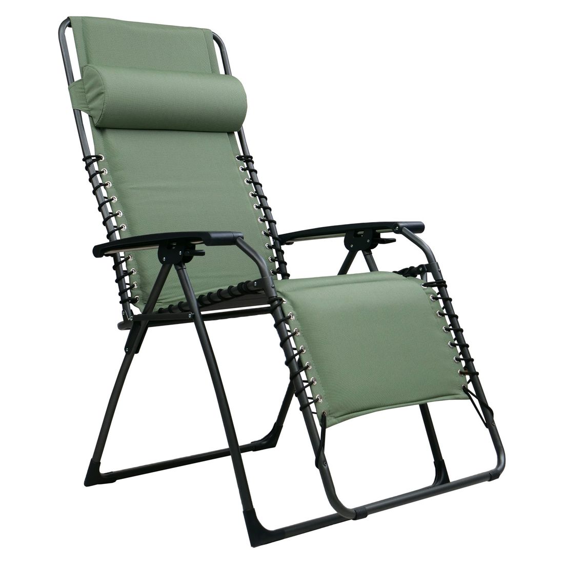 Relax-stol Oasi XL stål/olefin sammenleggbar sett forfra