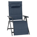 Relax-stol Premium camping justerbar aluminium/2D Mesh - Siena Garden forfra