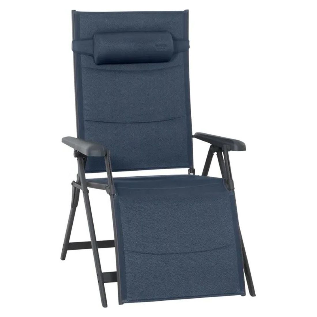Relax-stol Premium camping justerbar aluminium/2D Mesh - Siena Garden forfra