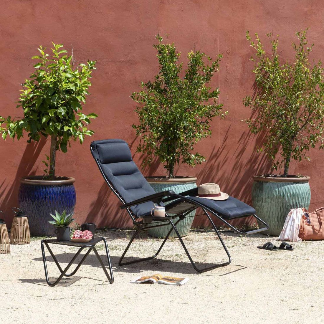 Relax-stol RSX Clip XL stål/AirComfort sammenleggbar nærbilde av ramme