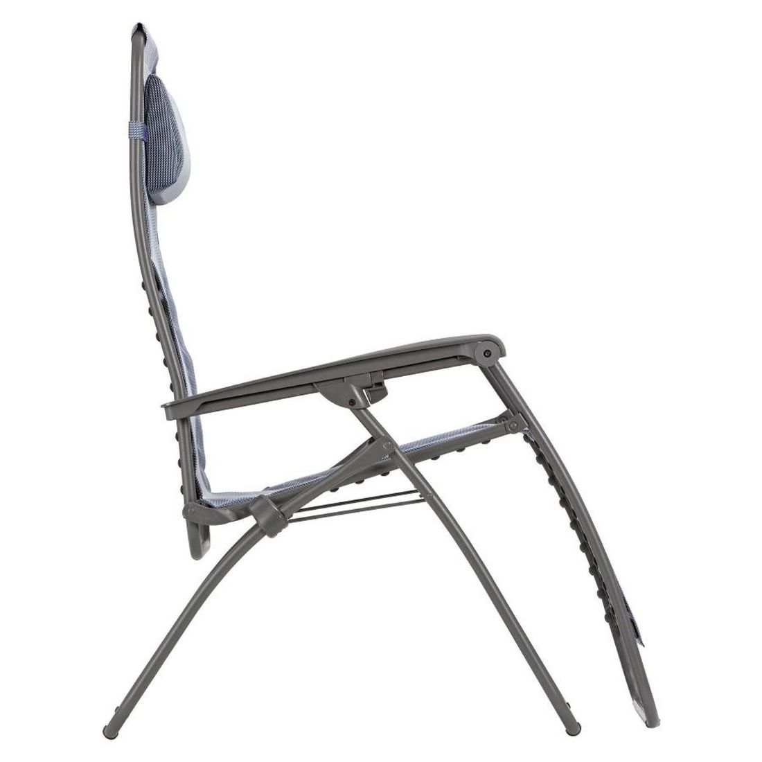Relax-stol RSXA Clip stål/Batyline sammenleggbar sideprofil