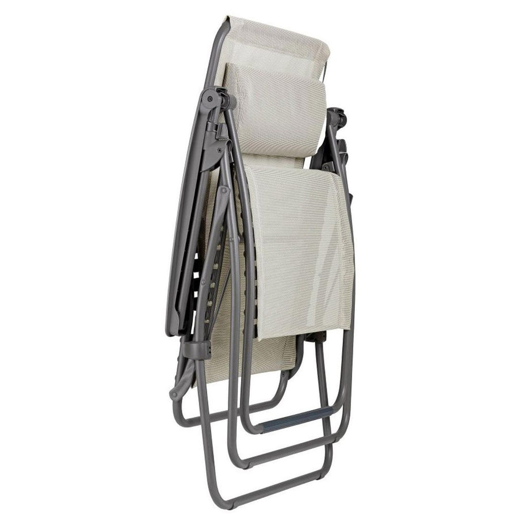 Relax-stol RSXA Clip XL stål/Batyline sitteflate detalj