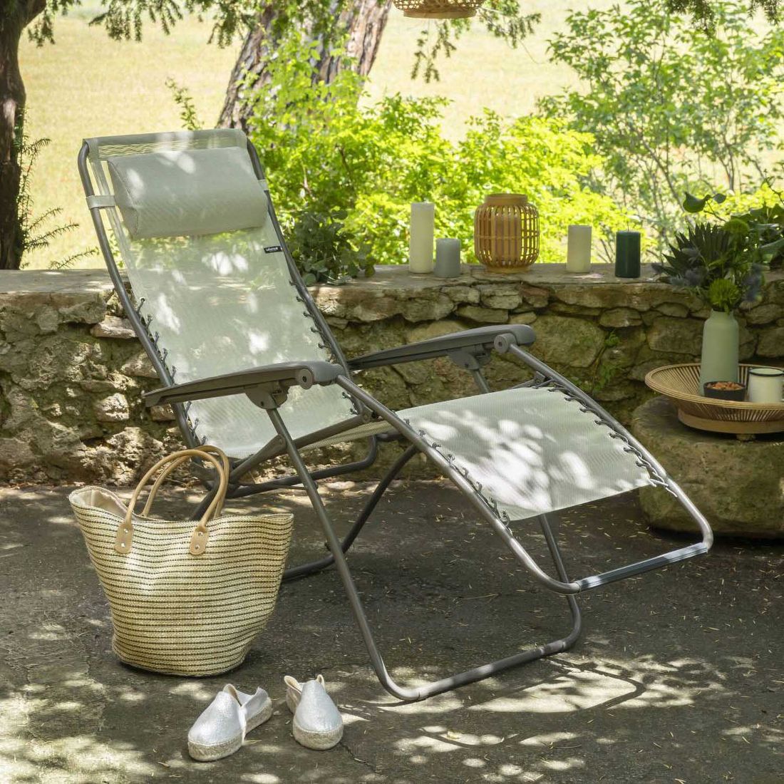 Relax-stol RSXA stål/Batyline sammenleggbar - Lafuma sammenlagt