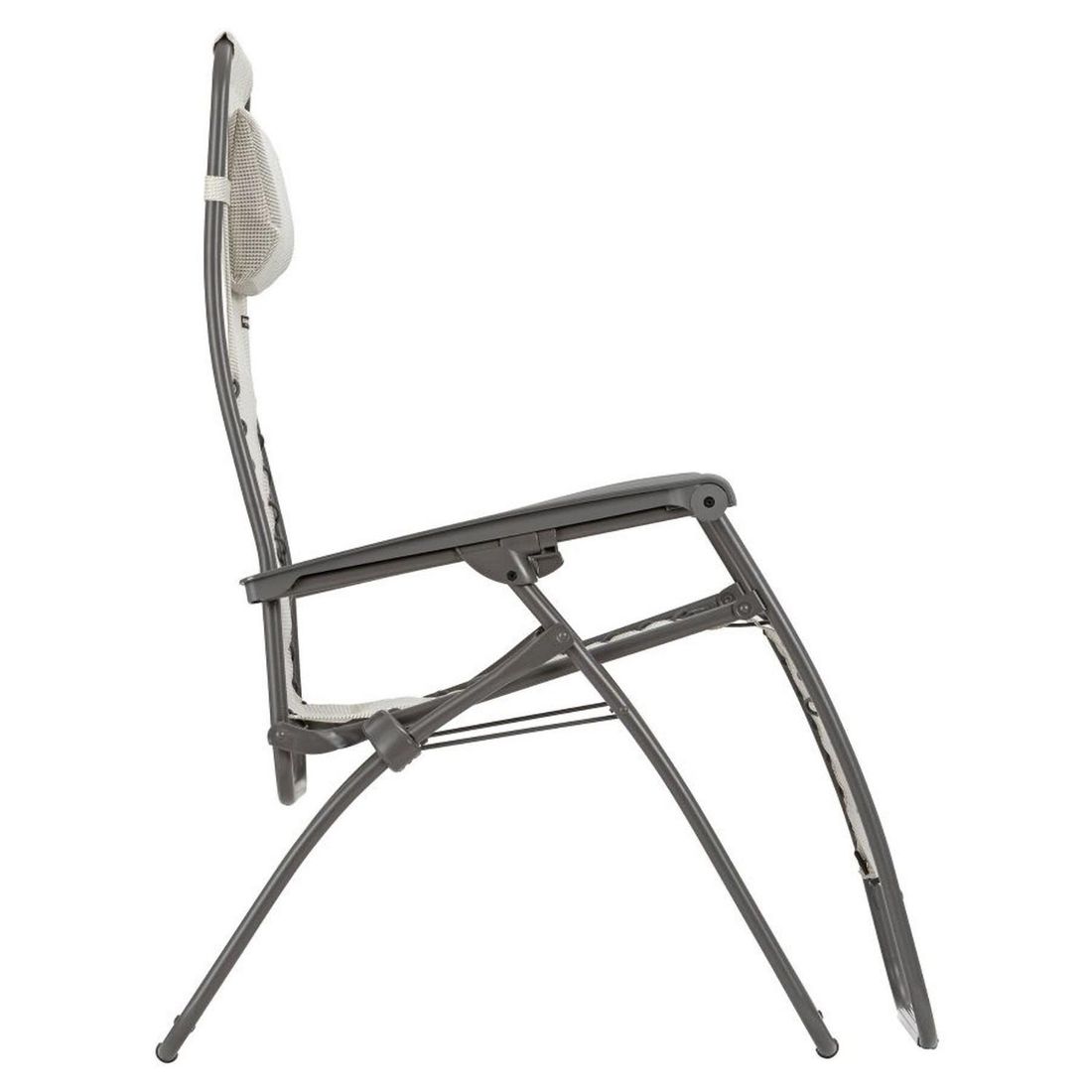 Relax-stol RSXA stål/Batyline sammenleggbar - Lafuma sideprofil