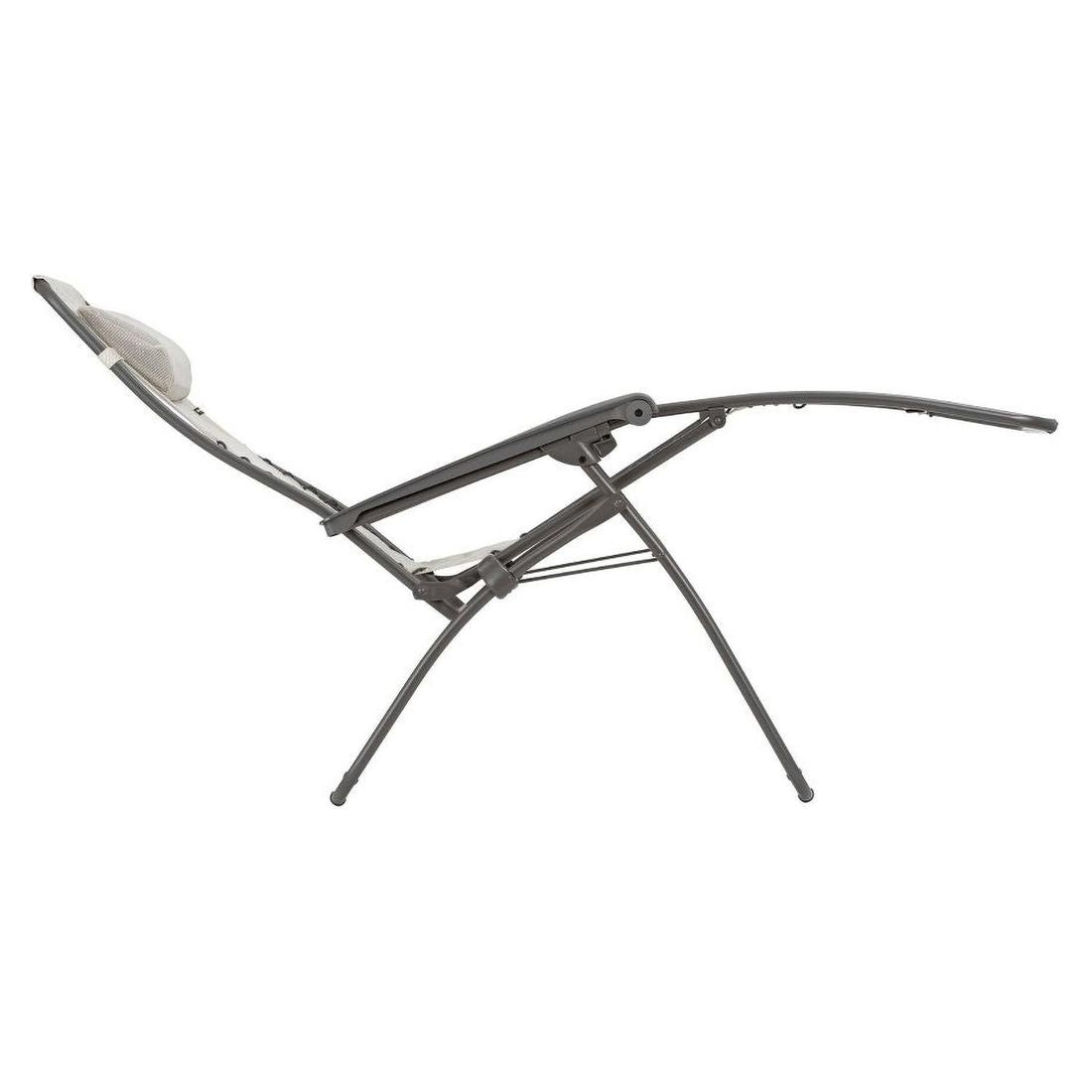 Relax-stol RSXA stål/Batyline sammenleggbar - Lafuma på terrasse