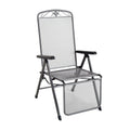 Relax-stol Savoy stål 58x70 cm fra MWH i isengrå metall