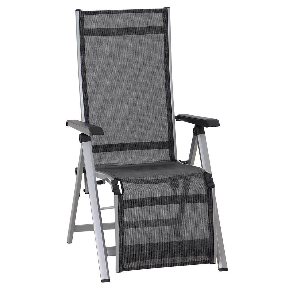 Relax-stol Tesoro aluminium/Ranotex sammenleggbar forfra