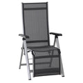 Relax-stol Tesoro aluminium/Ranotex sammenleggbar forfra