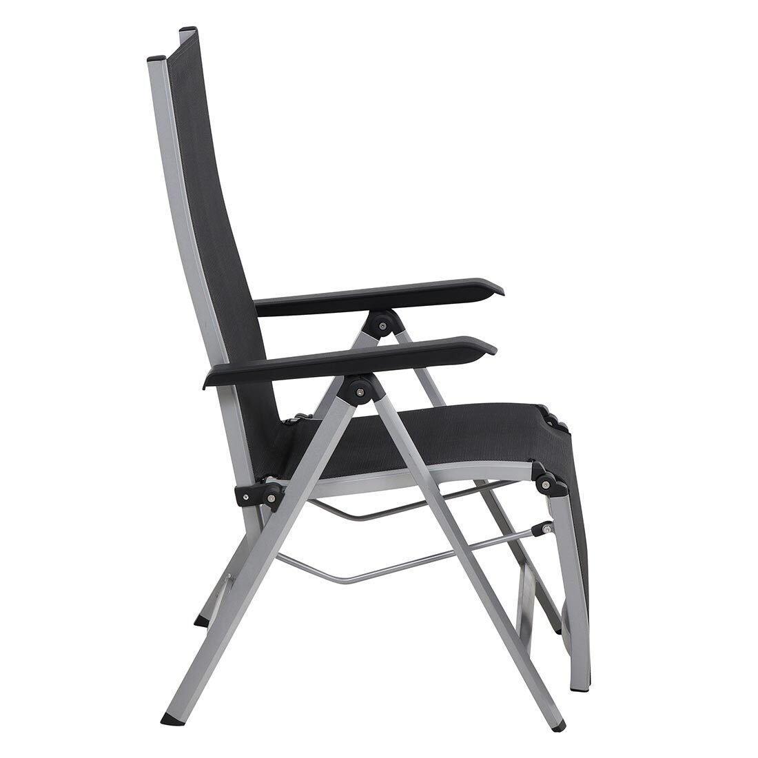 Relax-stol Tesoro aluminium/Ranotex sammenleggbar sammenlagt