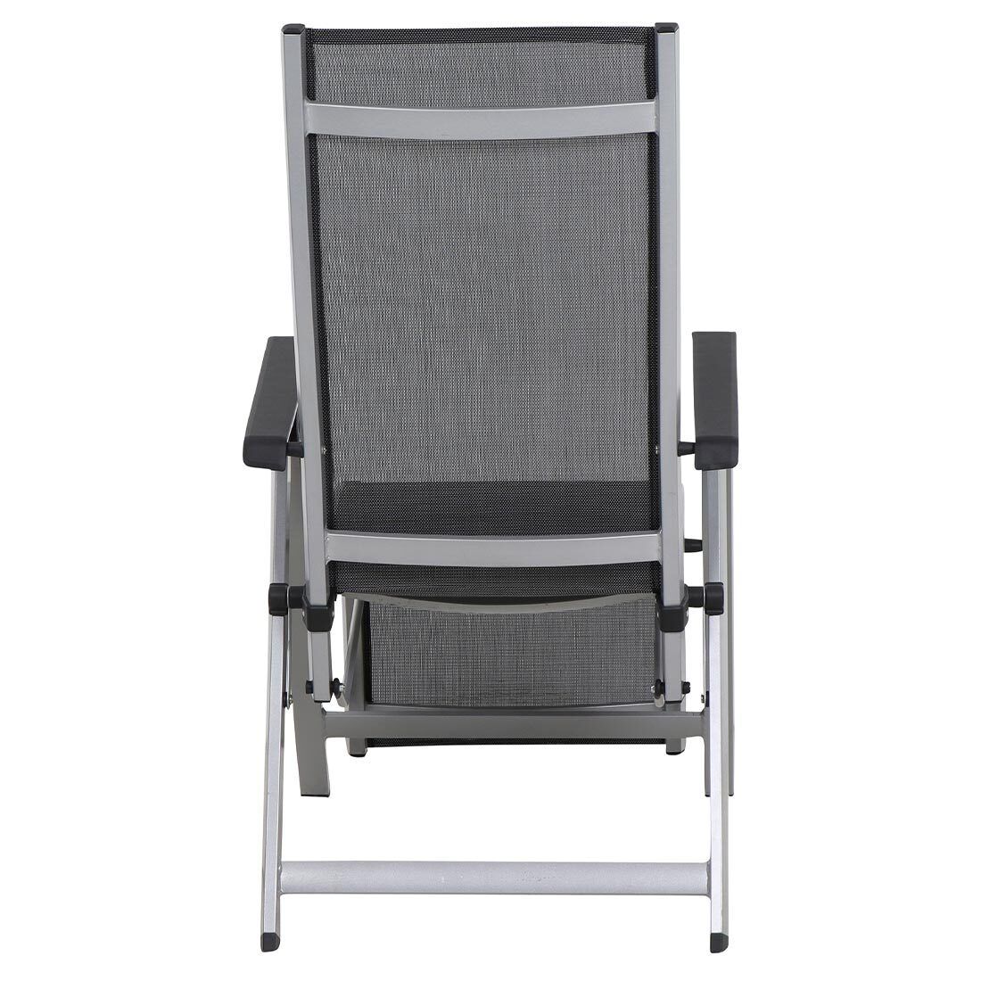 Nærbilde av tekstilene på Relax-stol Tesoro aluminium/Ranotex sammenleggbar
