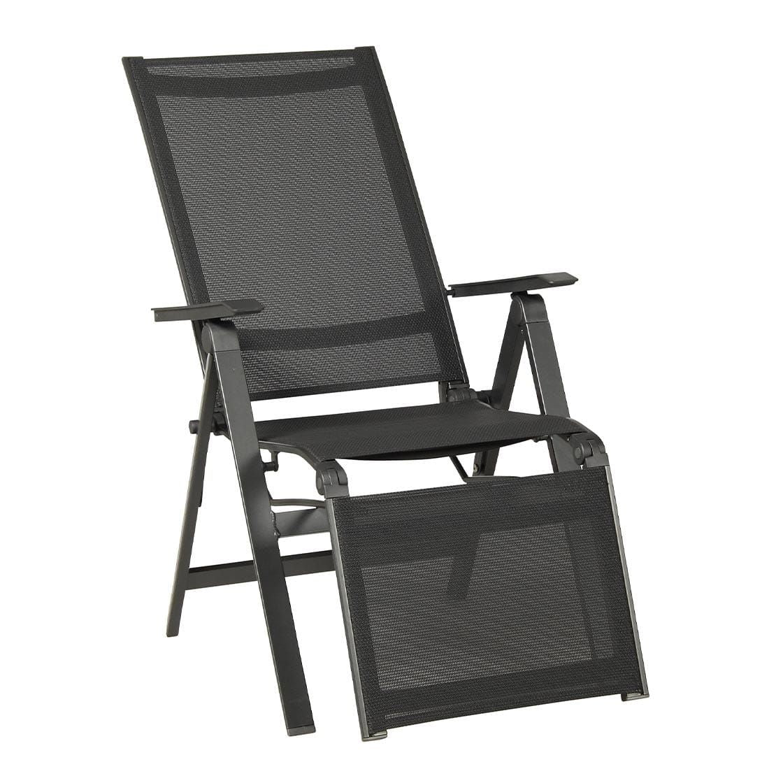 Relax-stol Urban aluminium/textilen sammenleggbar - Acamp bakside