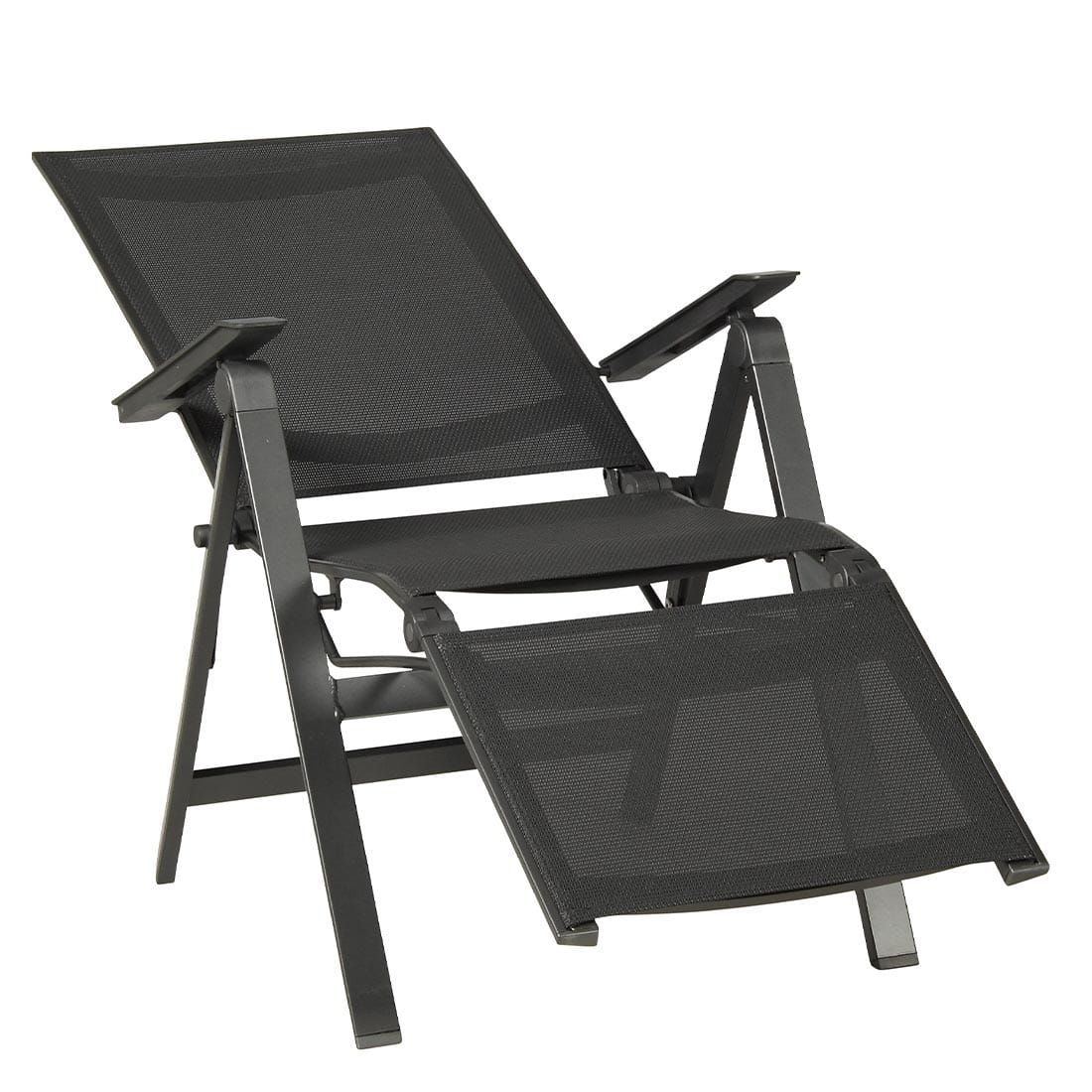 Relax-stol Urban aluminium/textilen sammenleggbar - Acamp detalj av tekstilene materiale