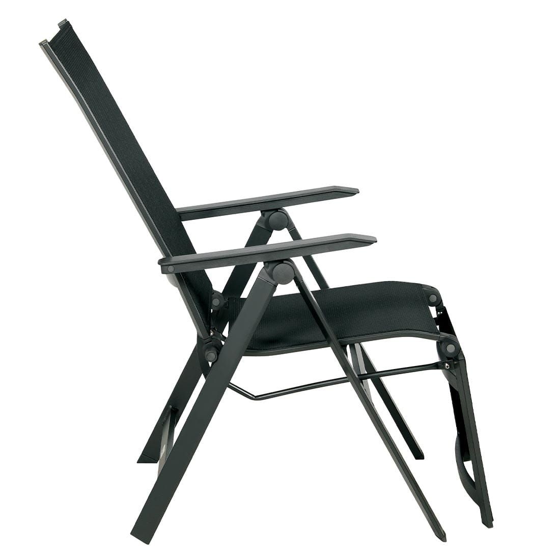 Relax-stol Urban aluminium/textilen sammenleggbar - Acamp montert i hage