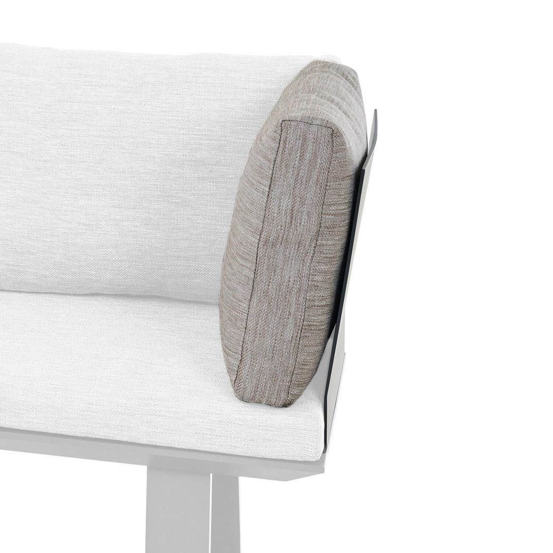Repton tilkobling for spisesofa aluminium/textilen bakside