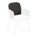 Ryggpute Kubu 44x40 cm olefin, antrasitt forfra
