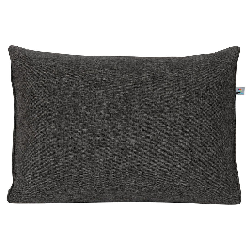Ryggpute Premium kunstfiber 60x40 cm grafittgrå bakside