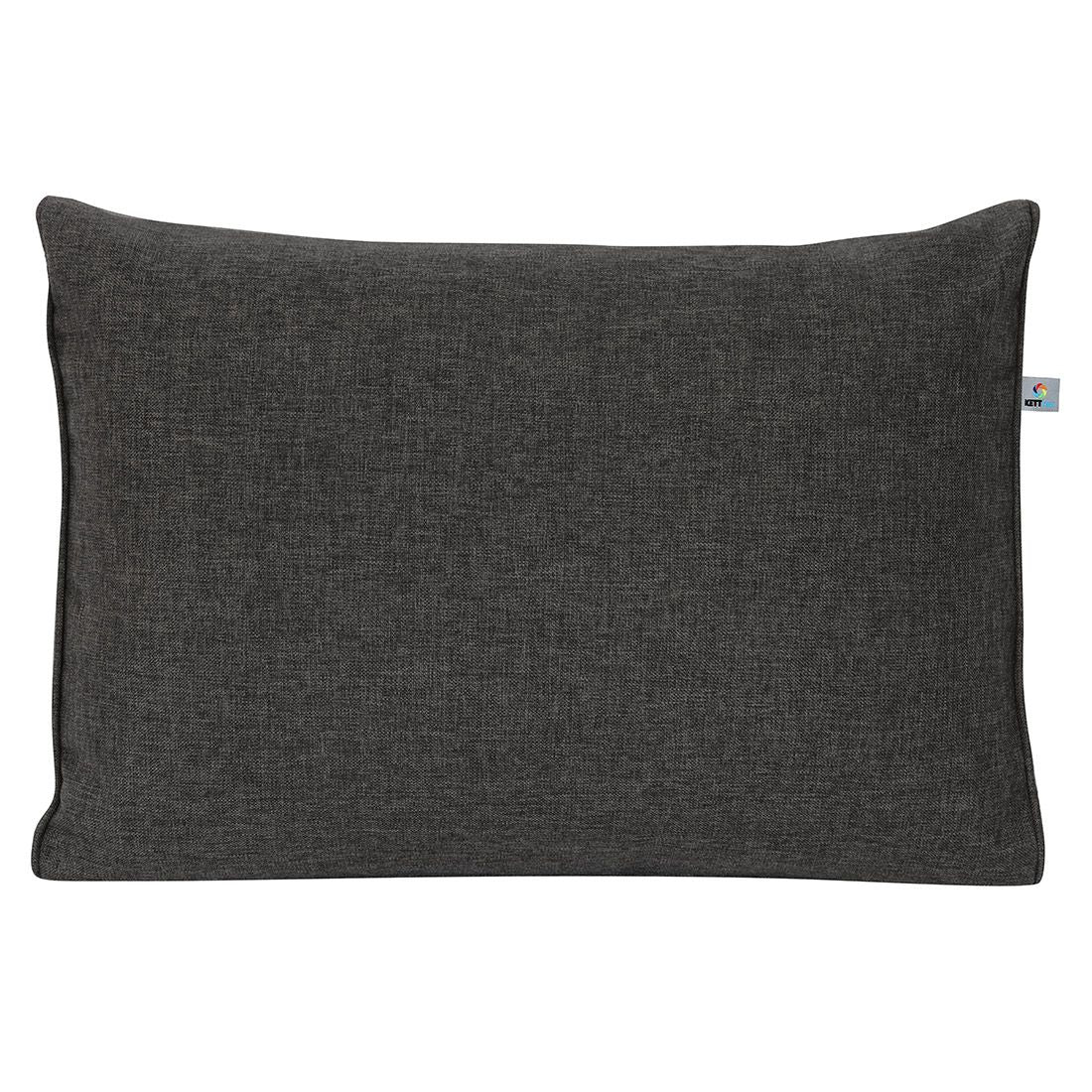Ryggpute Premium kunstfiber 60x40 cm grafittgrå bakside