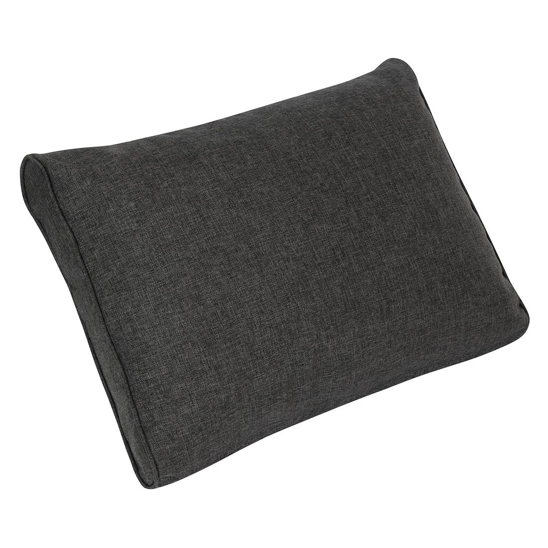 Ryggpute Premium kunstfiber 60x40 cm grafittgrå forfra