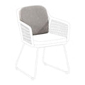 Ryggpute ute Lido 44x40 cm olefin taupe forfra