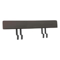 Ryggstøtte Quadux 140 cm aluminium/Tuvatextil Zebra forfra