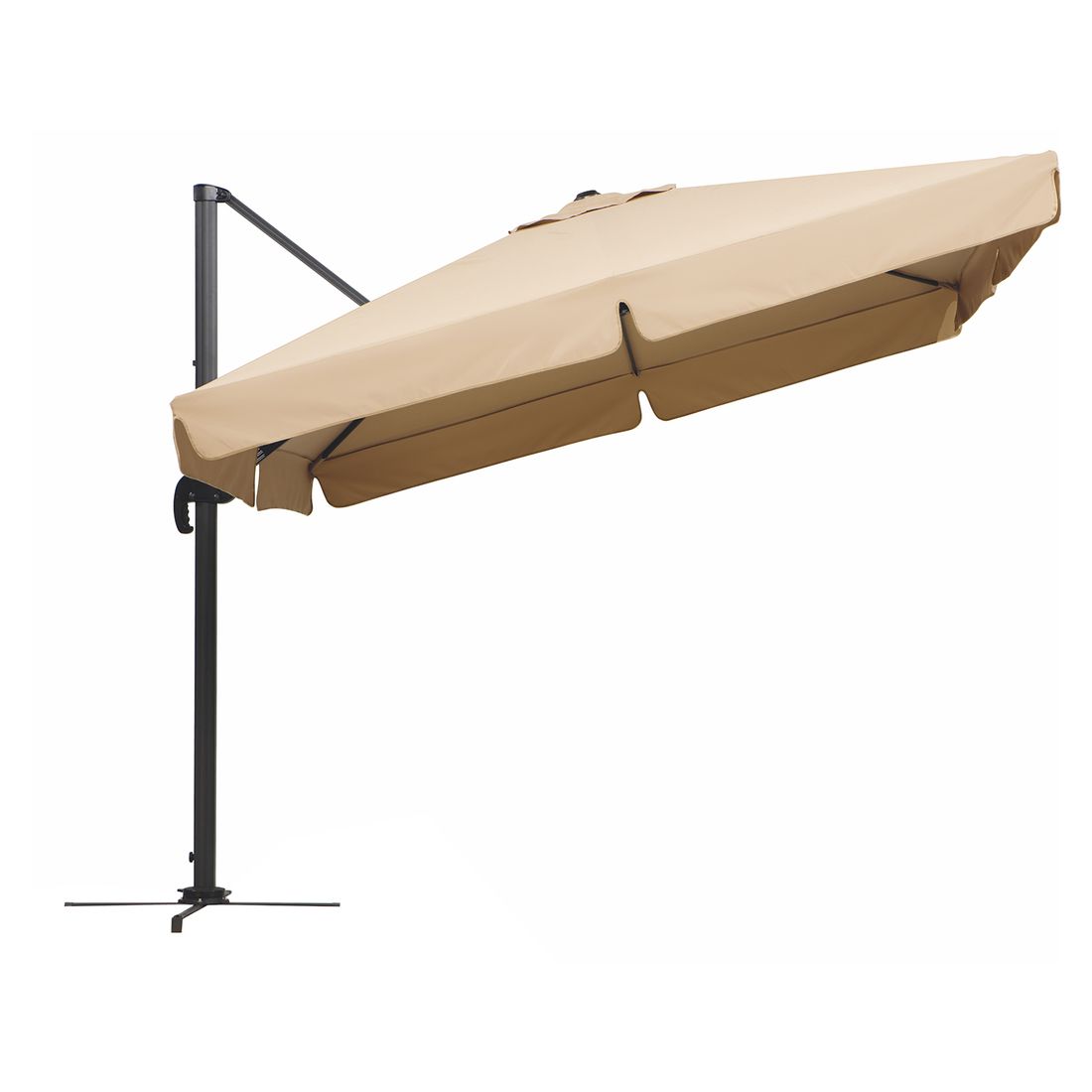 Fritthengende parasoll Rhodos 300x300 cm polyester - Schneider