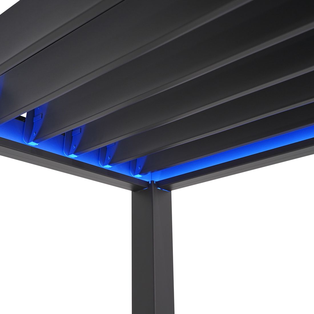 Sidebeskyttelse til Pergola Deluxe e-Motion aluminium 400x300 cm
