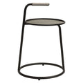 Sidebord ute Edi 48x48 cm aluminium tekstilen forfra