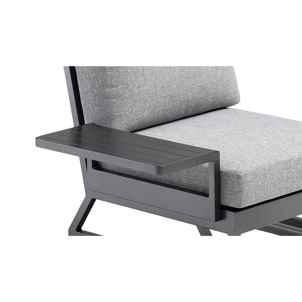 Sidebord Ocean Skid Platform 61x27 cm antrasitt bakside