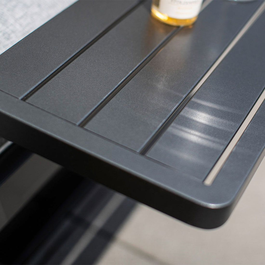 Sidebord Ocean Skid Platform 61x27 cm antrasitt med hagemøbler