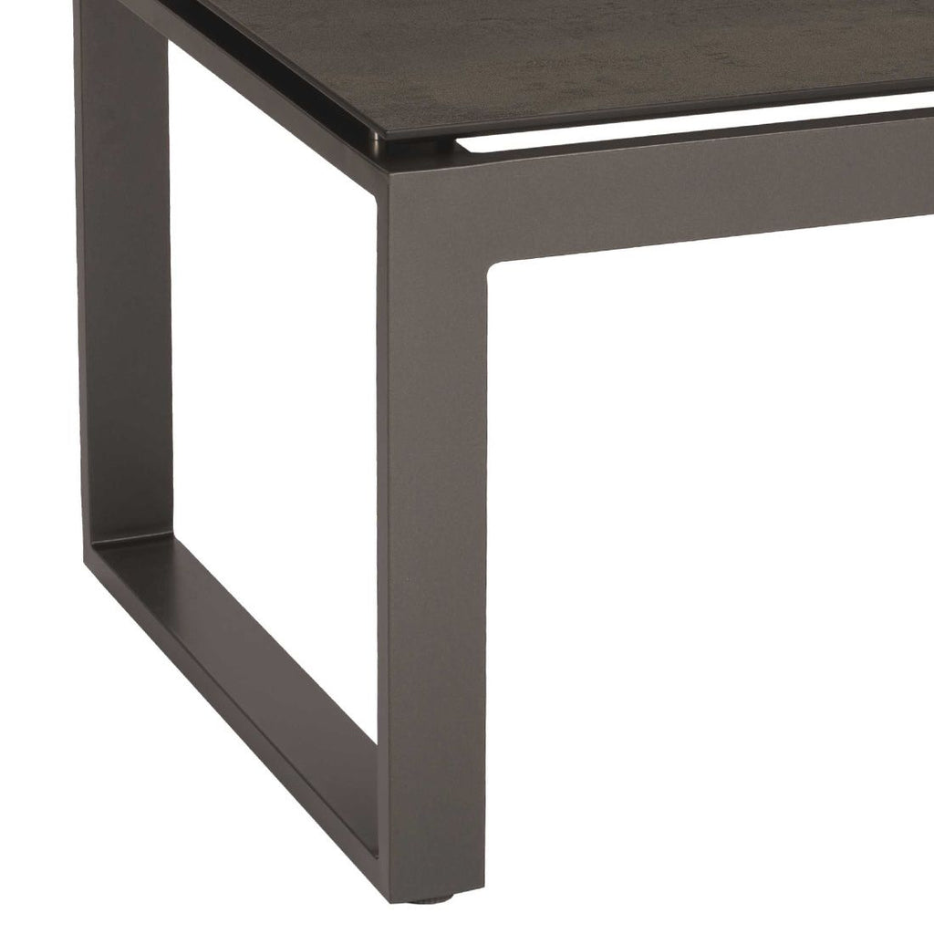 Sidebord ute Allround 110,5x60 cm aluminium Silverstar 2.0 Stern nærbilde bordplate