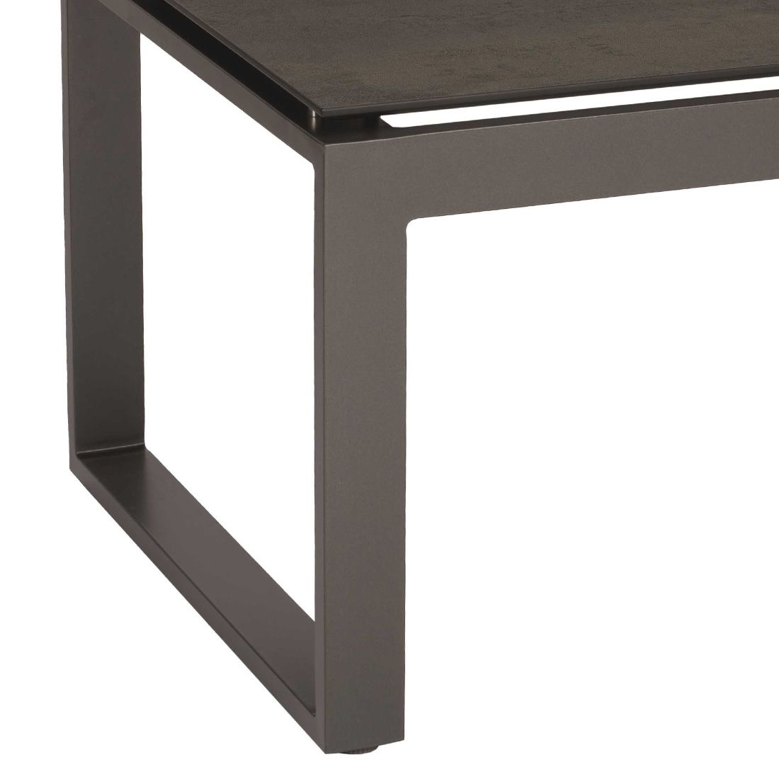 Sidebord ute Allround 110,5x60 cm aluminium Silverstar 2.0 Stern nærbilde bordplate