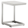 Sidebord ute aluminium 35x45x50 cm grafitt - Sieger forside