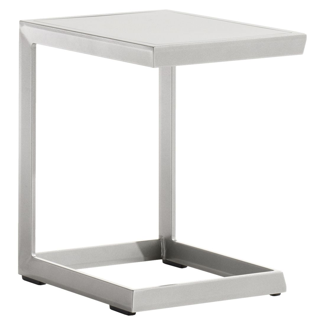 Sidebord ute aluminium 35x45x50 cm grafitt - Sieger forside