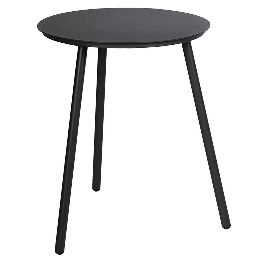 Sidebord ute aluminium Ø45 cm antrasitt - OUTLIV forfra