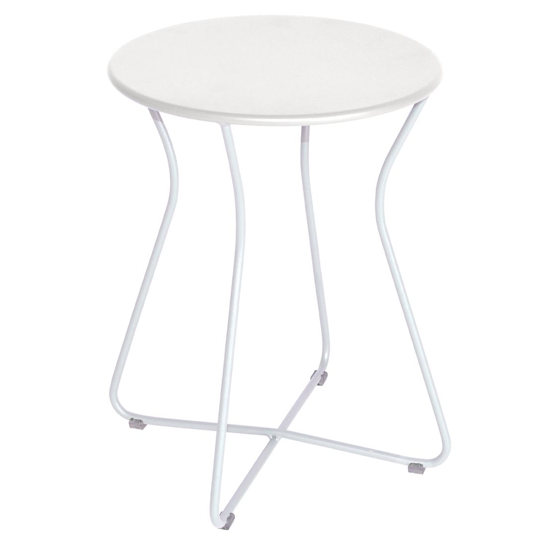Sidebord ute Cocotte Ø34 cm stål, h45 cm - Fermob forfra